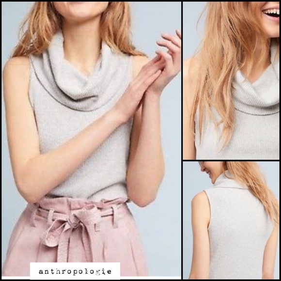 Anthropologie Sweaters - Anthropologie Merian Cowl Neck Top Knit NWT Small